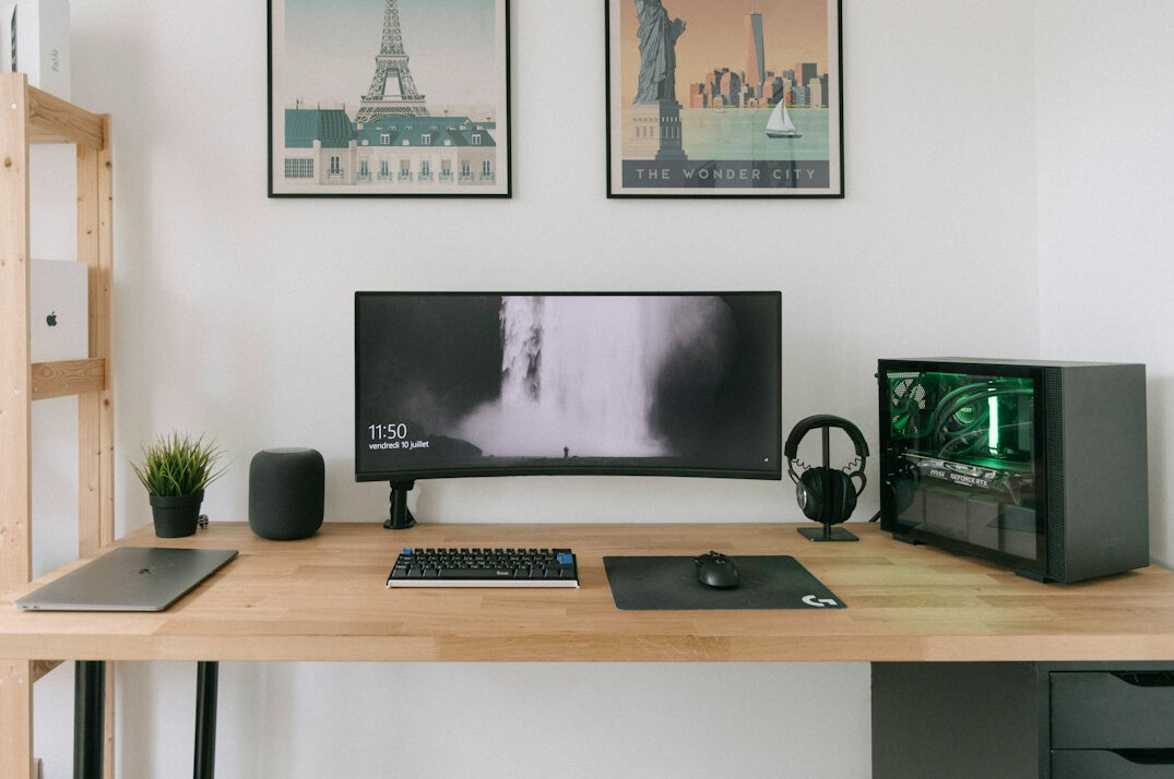 modern digital office setup