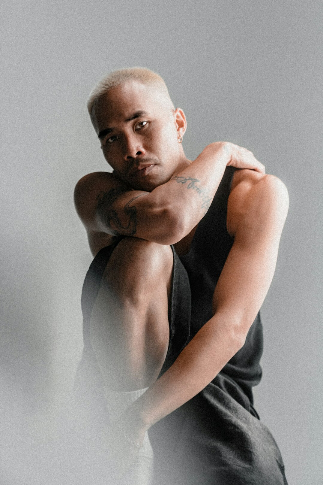 Studio portrait of a professional man with short hair